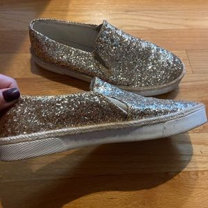 Gold Glitter Jack Rogers